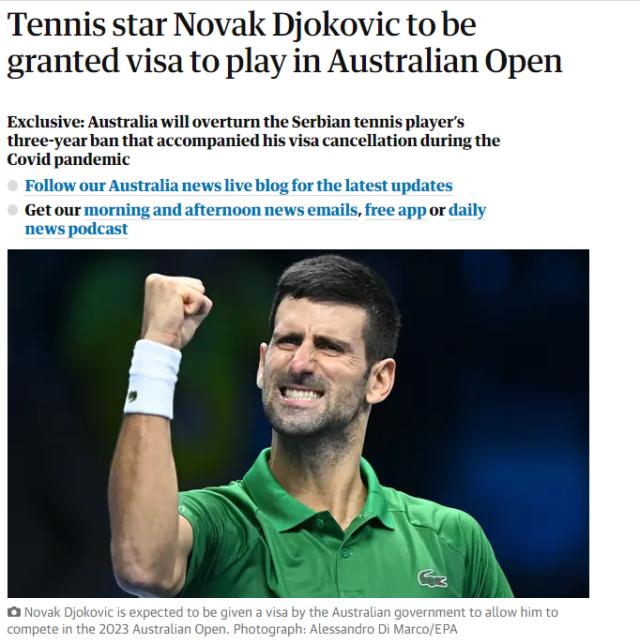 开云官网-签证闹剧最终章？德约冲击澳网第十冠和大满贯22冠